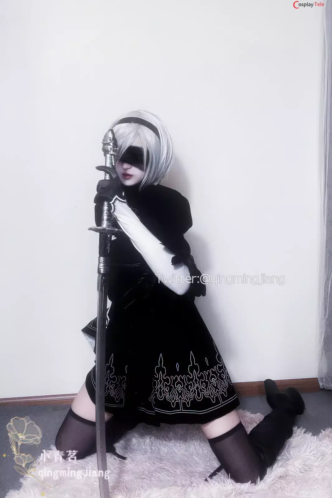 小青茗 (QingmingJiang) cosplay 2B – Nier:Automata “34 photos”