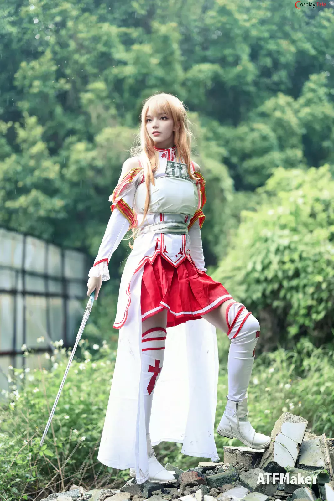 ATFM – Tsubaki cosplay Yuuki Asuna Battle – Sword Art Online “39 photos”