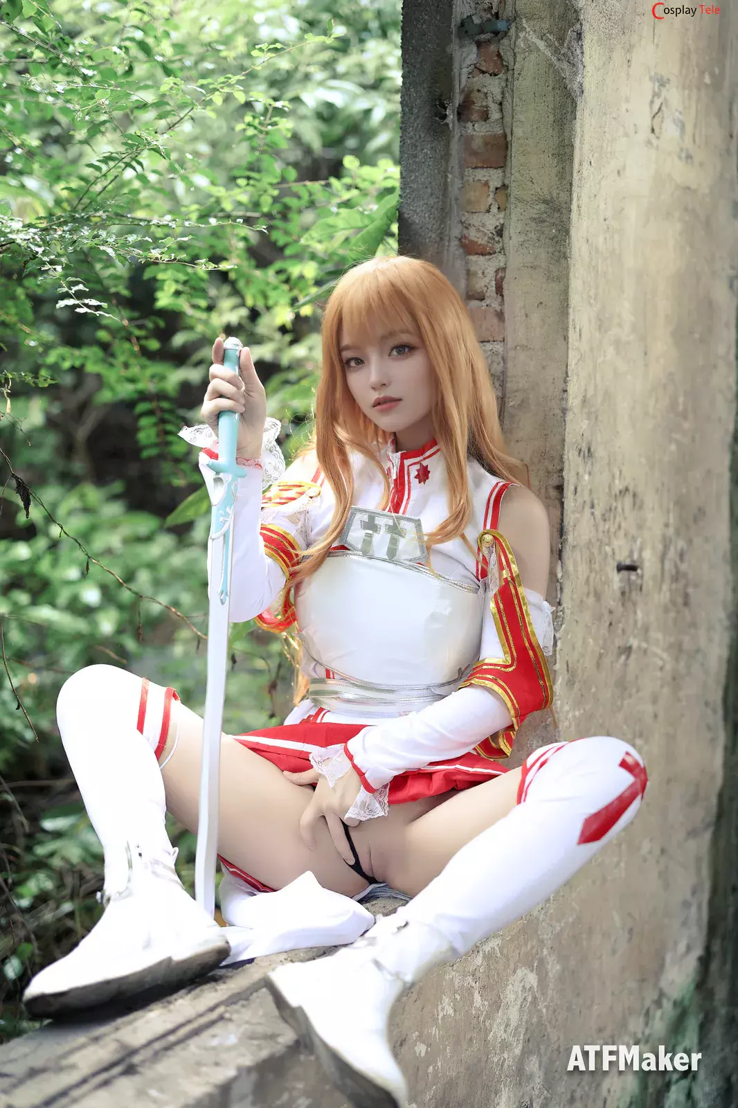 ATFM – Tsubaki cosplay Yuuki Asuna Battle – Sword Art Online “39 photos”