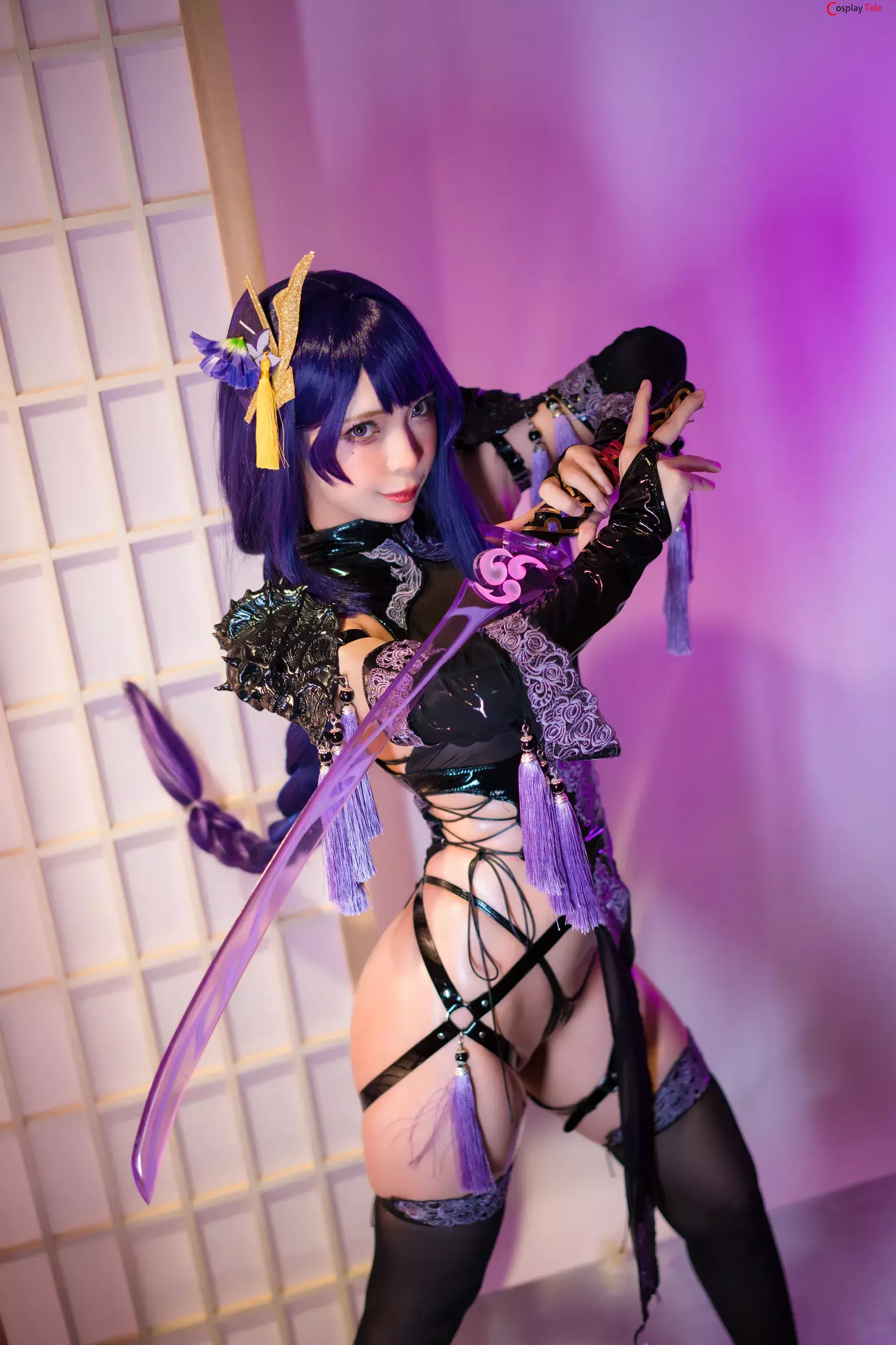 Umeko J cosplay Raiden Shogun – Genshin Impact “126 photos and 20 gifs”