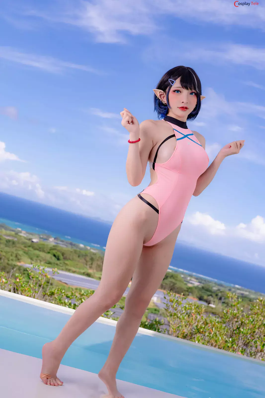 Fantasy Factory – 小丁 (Xiao Ding) – ELF Swimsuit Pink “44 photos”