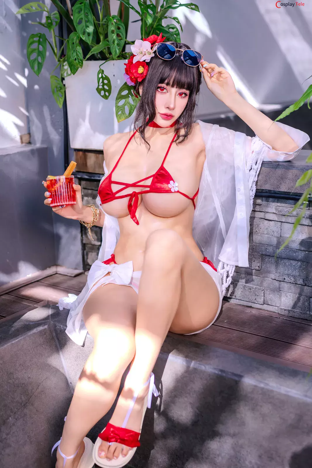 Byoru (ビョル) cosplay Sakura Summer – NIKKE “70 photos and 29 videos”