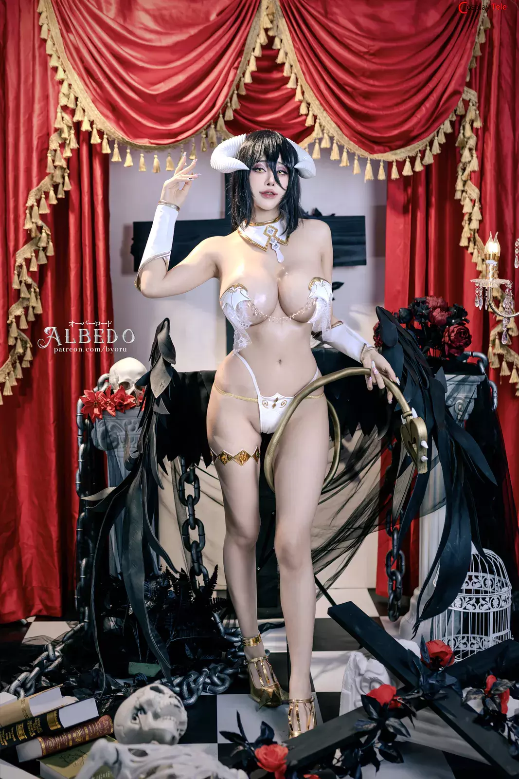 Byoru (ビョル) cosplay Albedo – Overlord “47 photos and 16 videos”