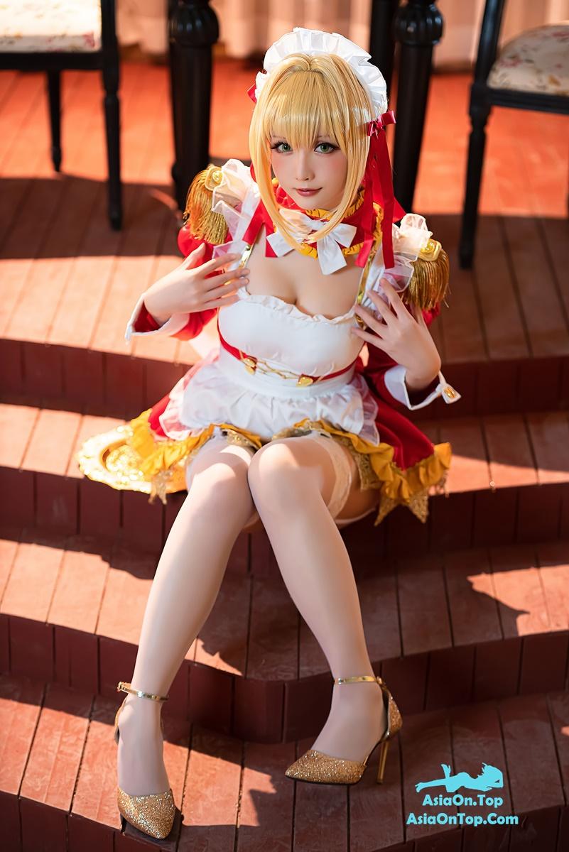 Coser@星之迟迟Hoshilily: Nero Claudius maid (FGO)