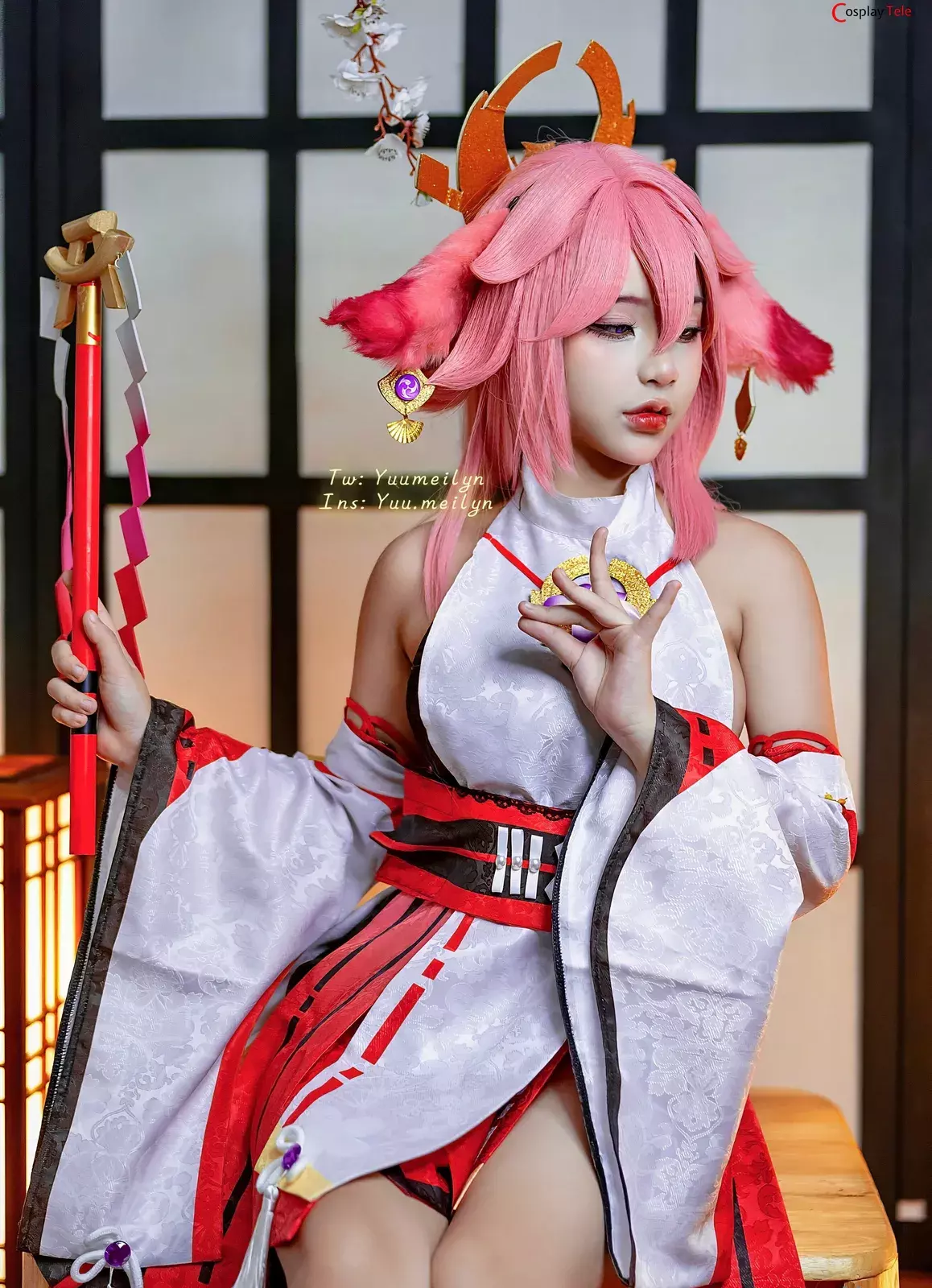 Meiilyn (yuumeilyn) cosplay Yae Miko – Genshin Impact “53 photos and 2 videos”