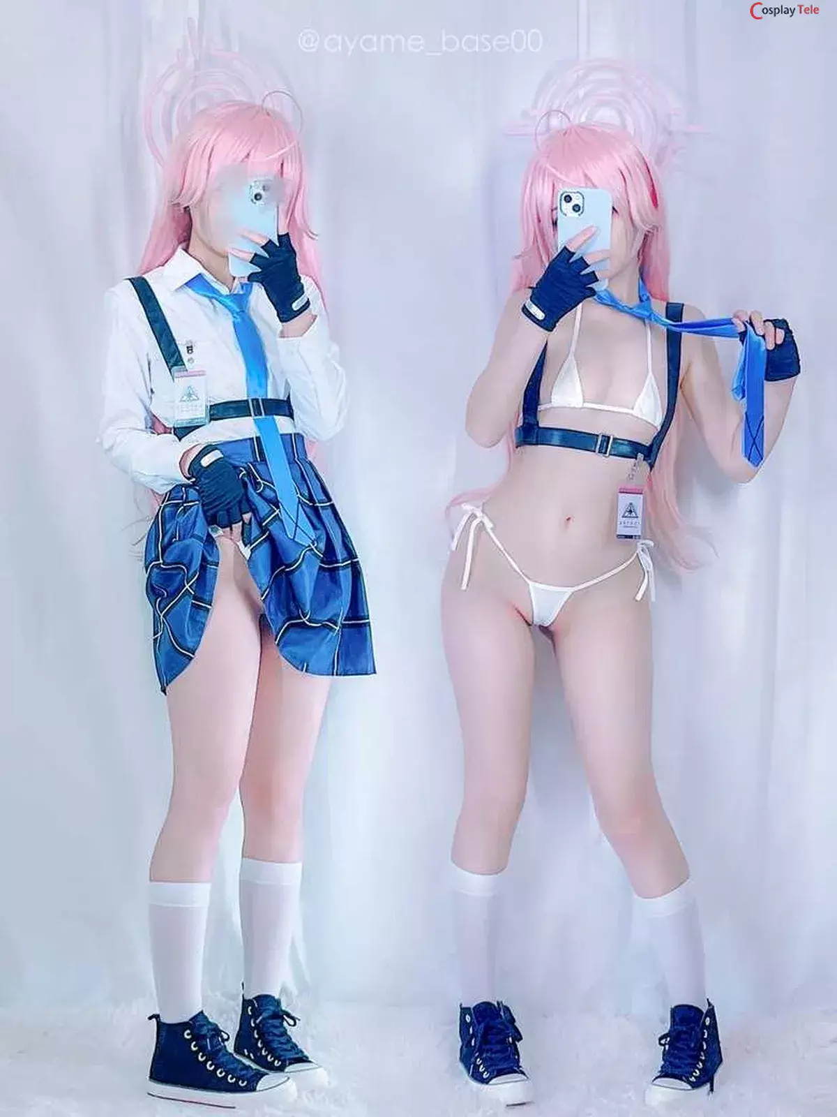 Ayame Base cosplay Takanashi Hoshino – Blue Archive “25 photos”