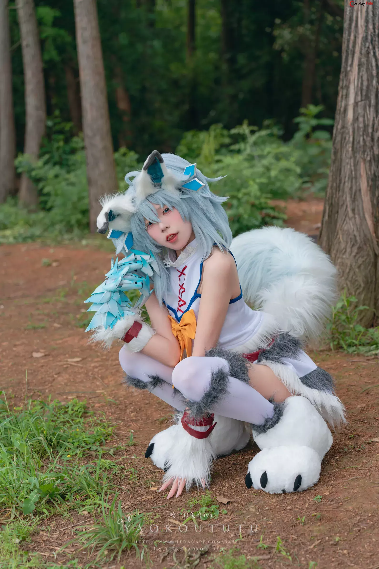 咬一口兔娘ovo (Yaokoututu) cosplay Setsuna – Redo of Healer “57 photos and 1 video”