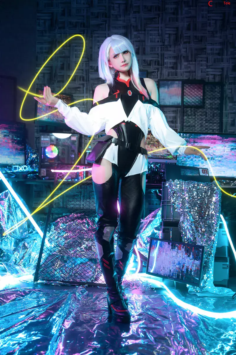 鹿八岁baby (baby-LuLu) cosplay Lucy – Cyberpunk “60 photos and 1 video”