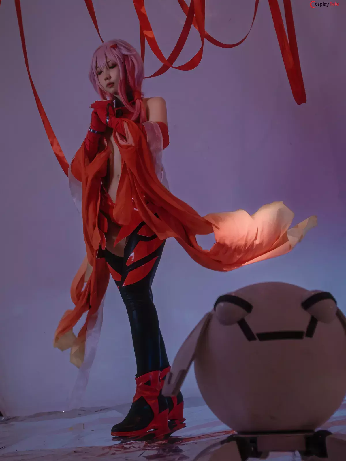 小和甜酒 (xiaohetianjiu) cosplay Inori Yuzuriha – Guilty Crown “58 photos and 1 video”