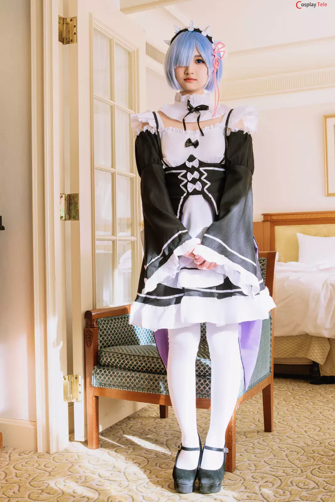 生駒ちゃん (Ikoma-chan) cosplay Rem – Re:Zero “100 photos and 1 video”