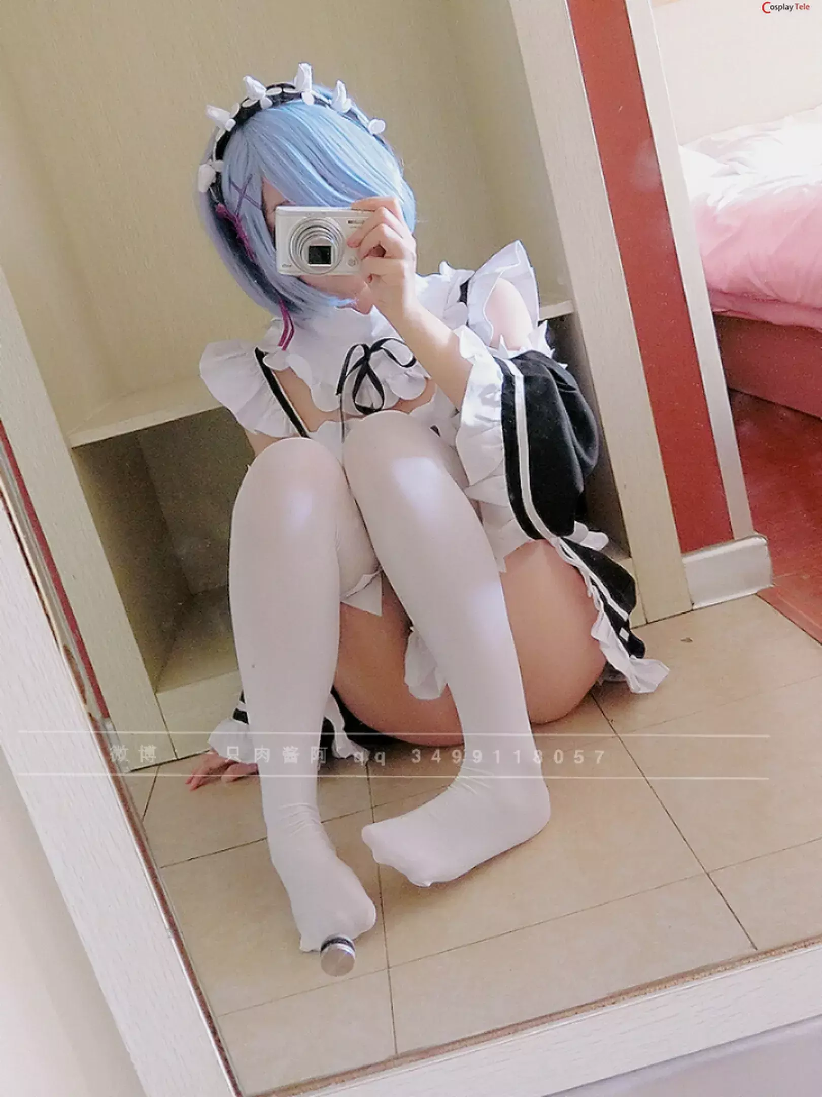 一只肉酱阿 (roujiangdajiba) cosplay Rem – Re:Zero “69 photos and 3 videos”