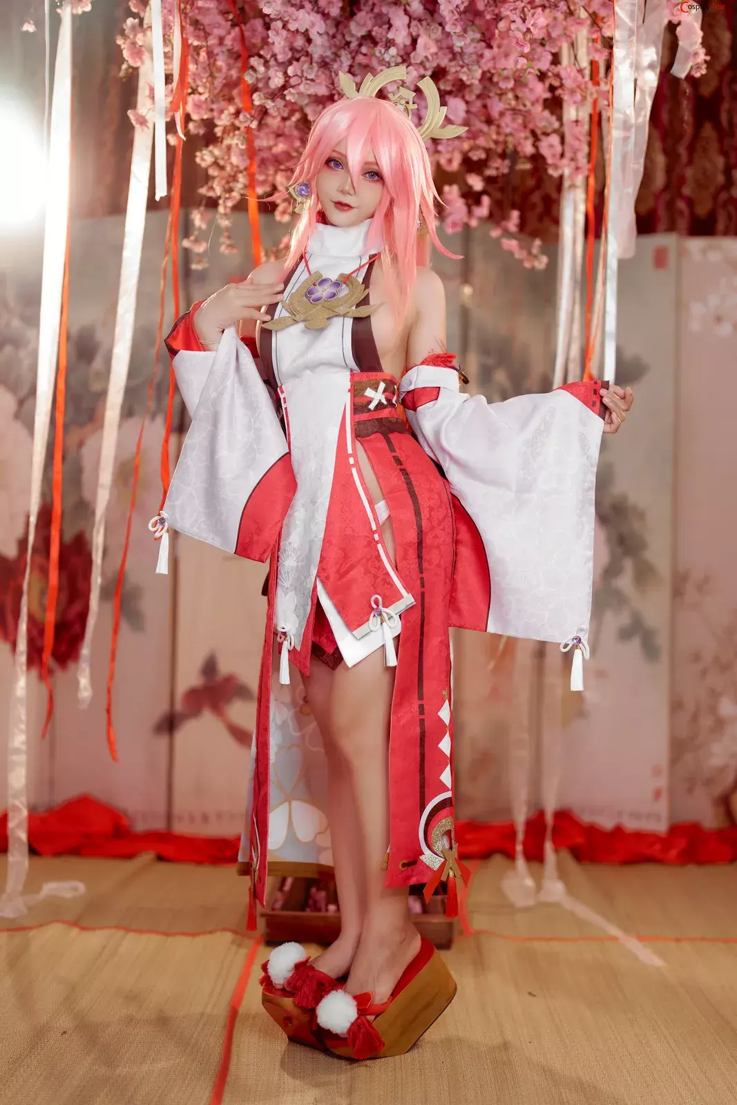 Joyce (Joyce Lin2x) cosplay Yae Miko – Genshin Impact “35 photos”