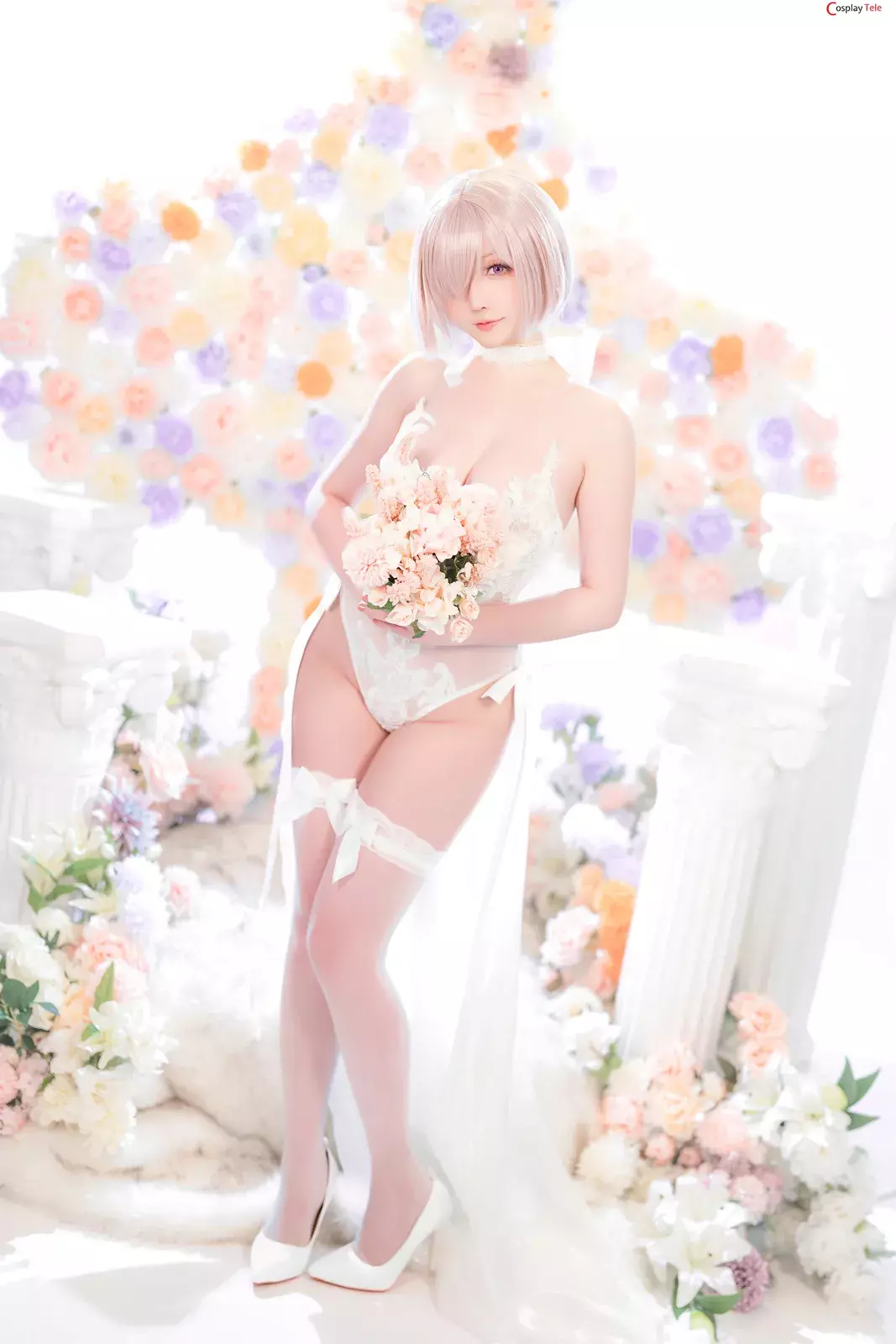 Hoshilily (星之迟迟) cosplay Mashu Kyrielight – Fate/Grand Order “78 photos and 1 video”