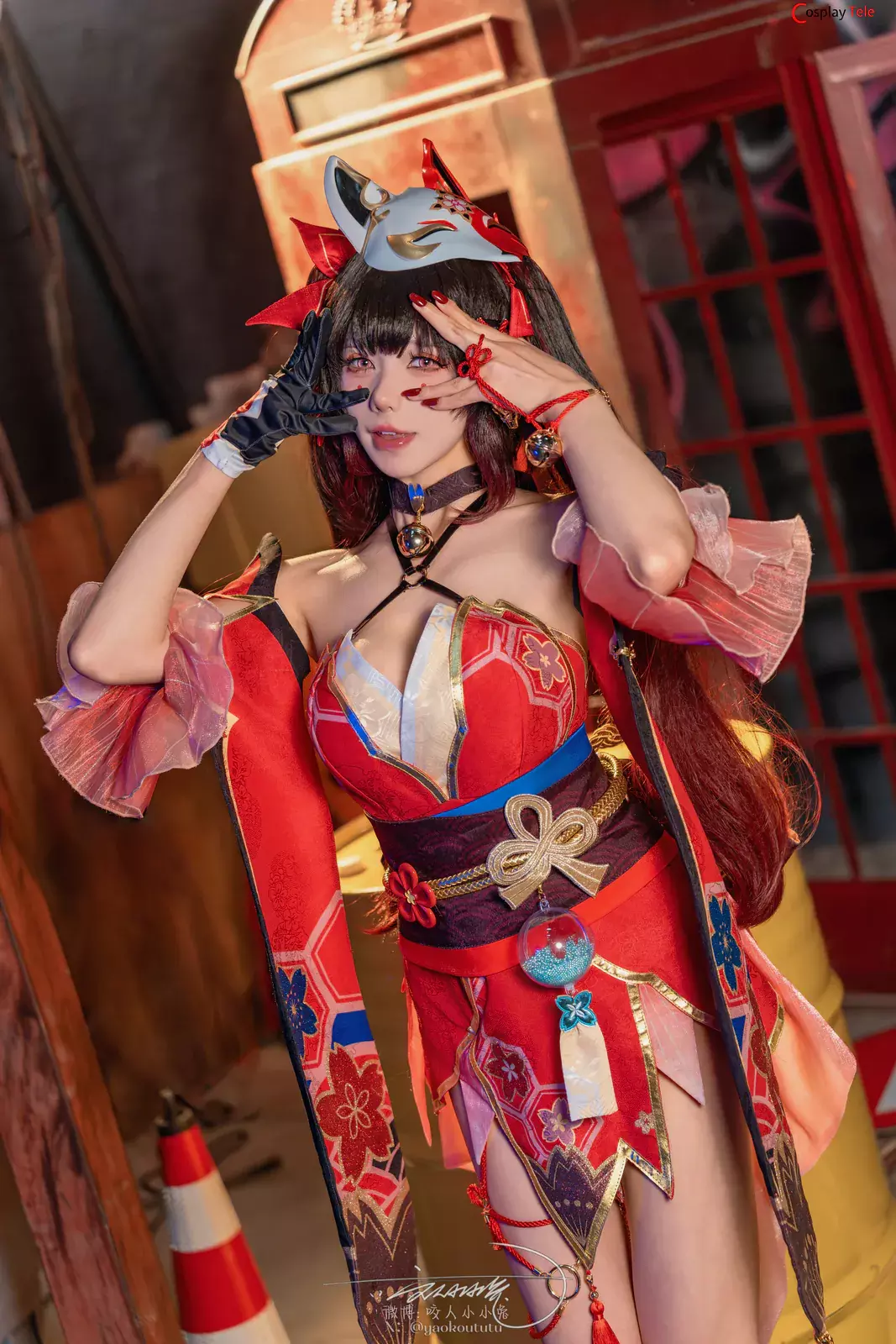 咬一口兔娘ovo (Yaokoututu) cosplay Sparkle (Hanabi) – Honkai:Star Rail “81 photos and 1 video”