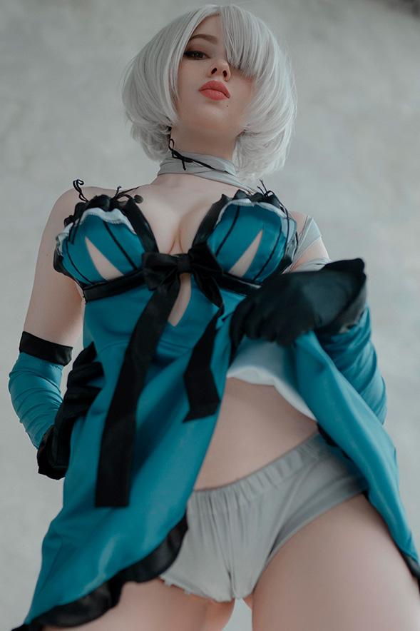 Alina Becker – 2B (Blue Lingerie)