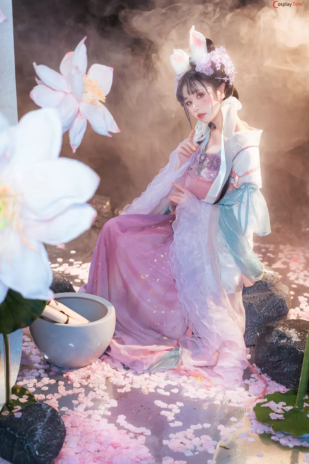 Nekokoyoshi (爆机少女喵小吉) – Lotus Flower “68 photos and 4 videos”