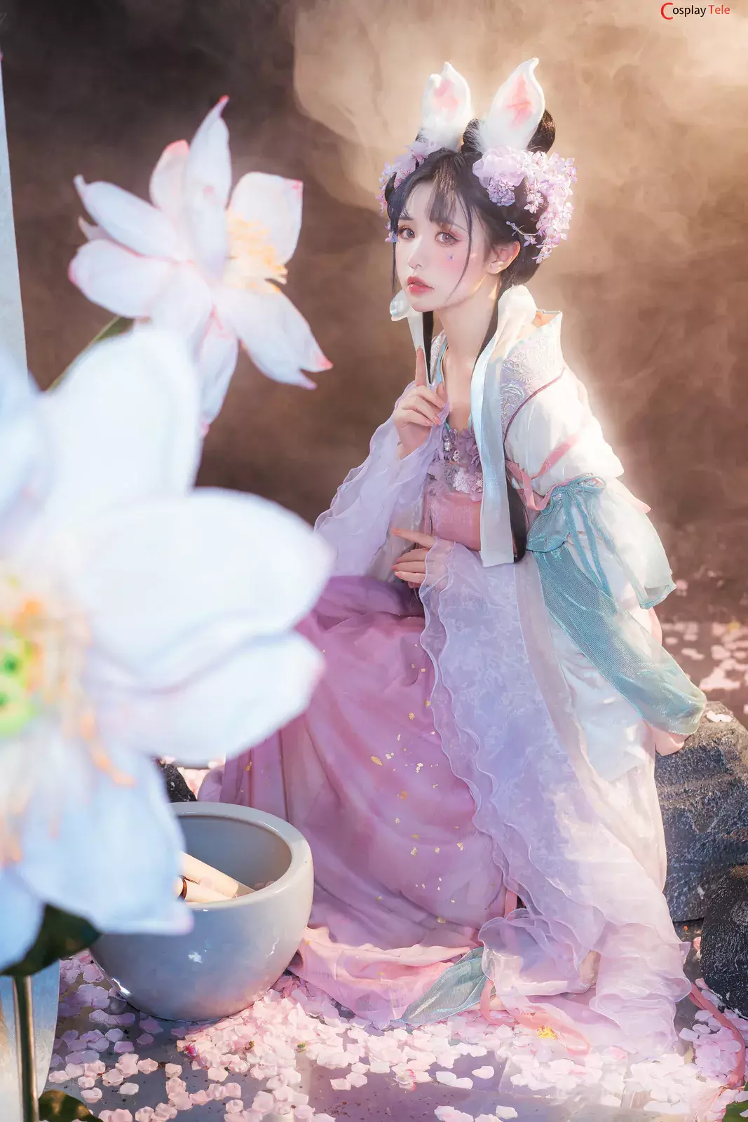 Nekokoyoshi (爆机少女喵小吉) – Lotus Flower “68 photos and 4 videos”