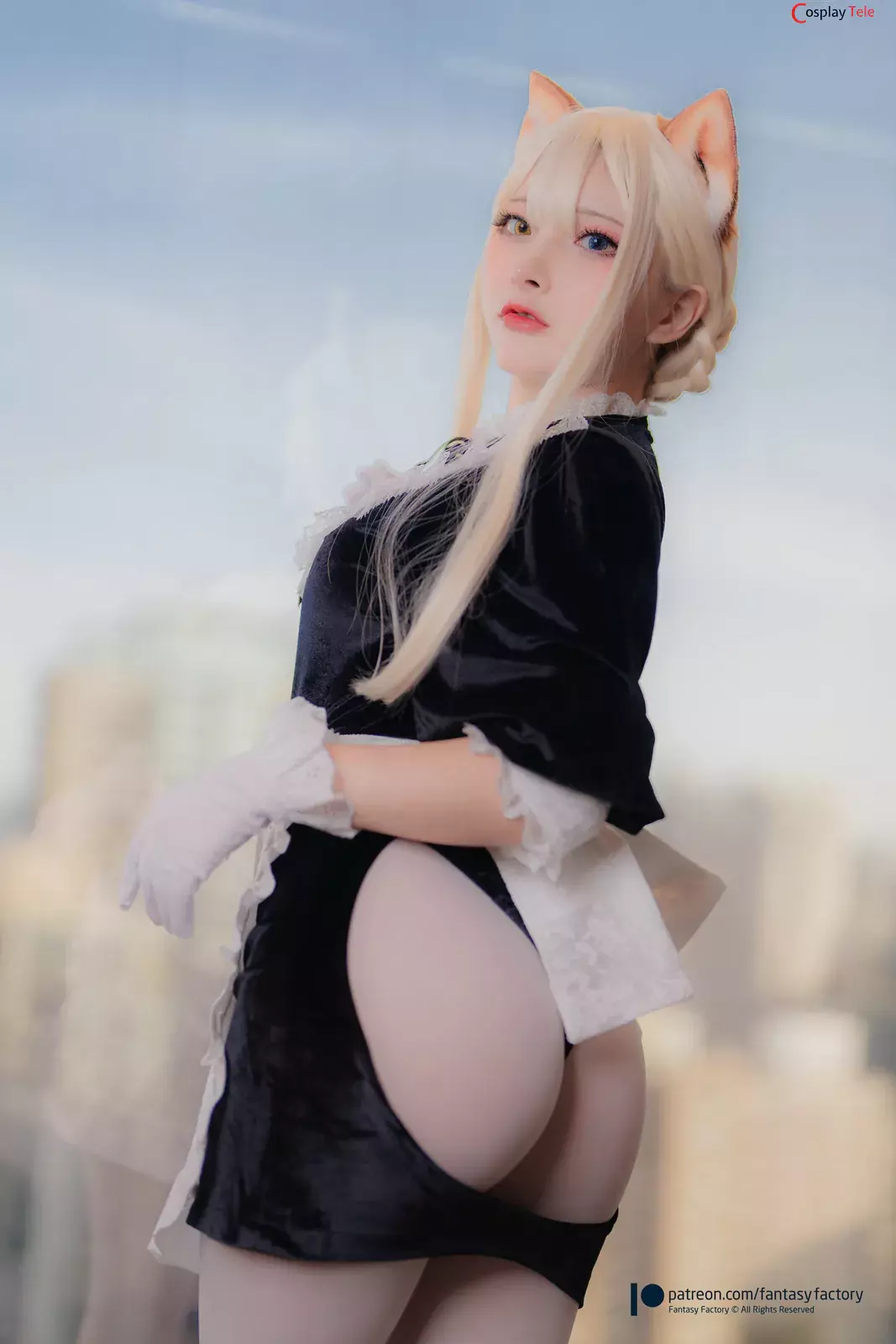 Fantasy Factory – 小丁 (Xiao Ding) – Blonde Neko Maid “35 photos”