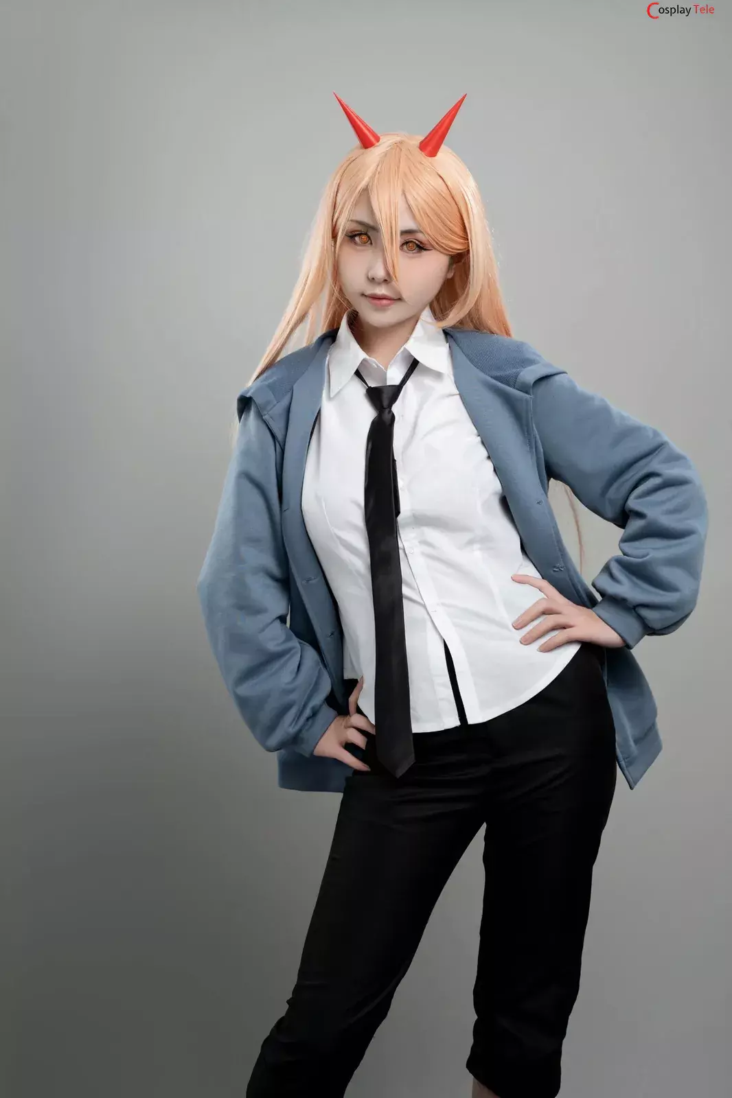 Nekokoyoshi (爆机少女喵小吉) cosplay Power – Chainsaw Man “74 photos” – Incomplete Version