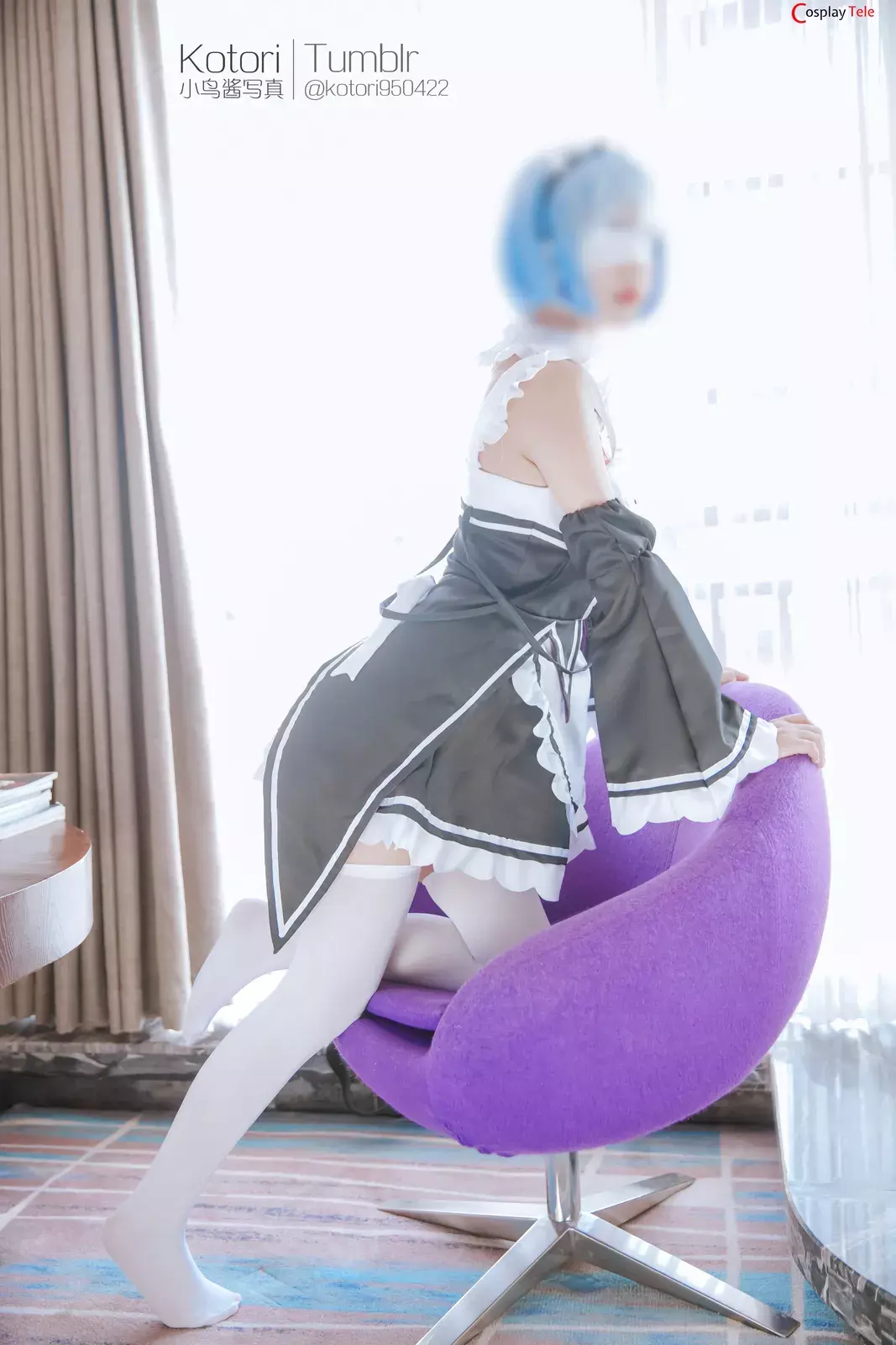 小鸟酱 (kotori950422) cosplay Rem – Re:Zero “63 photos and 1 videos”