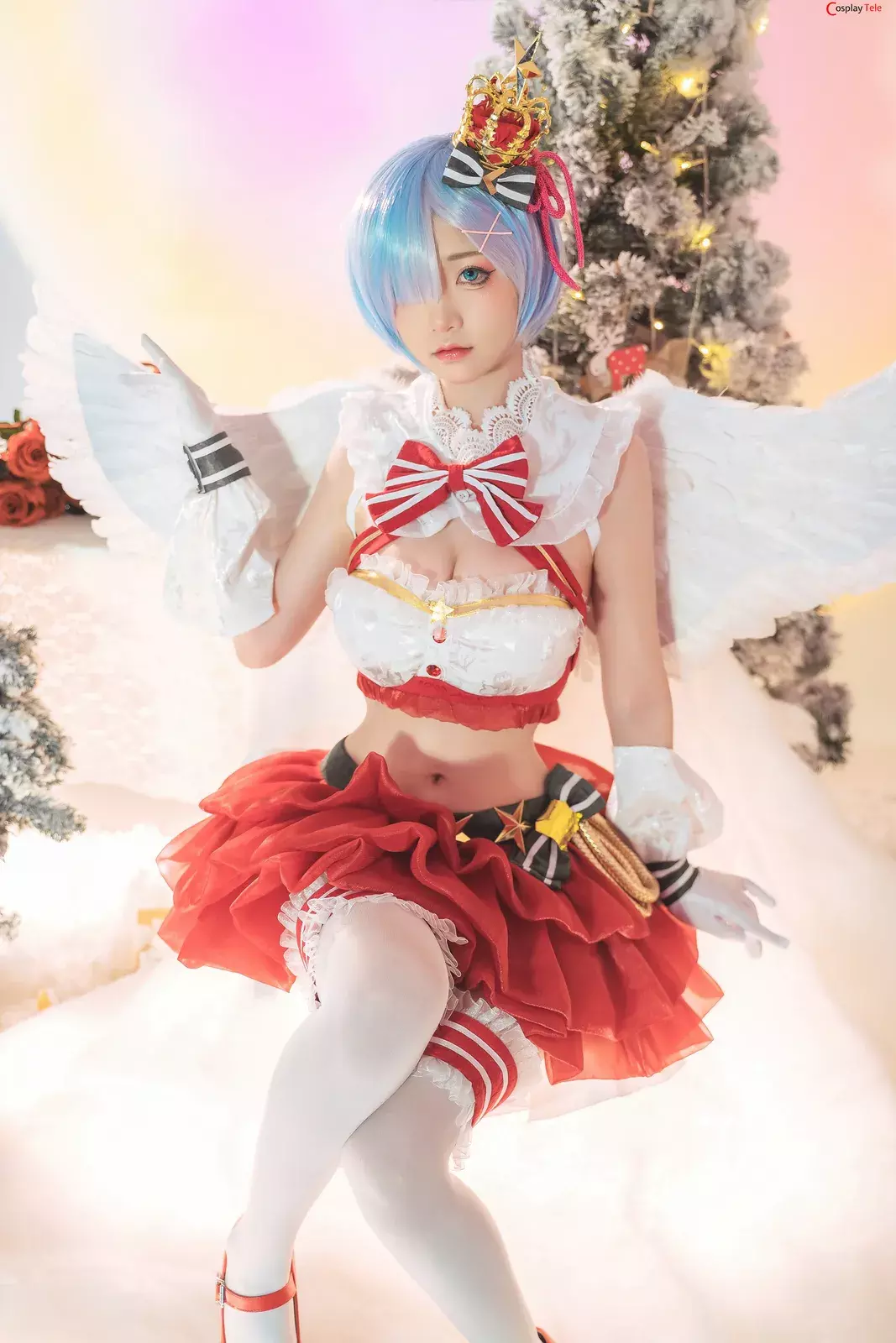 Nekokoyoshi (爆机少女喵小吉) cosplay Rem – Re:Zero “62 photos and 3 videos”