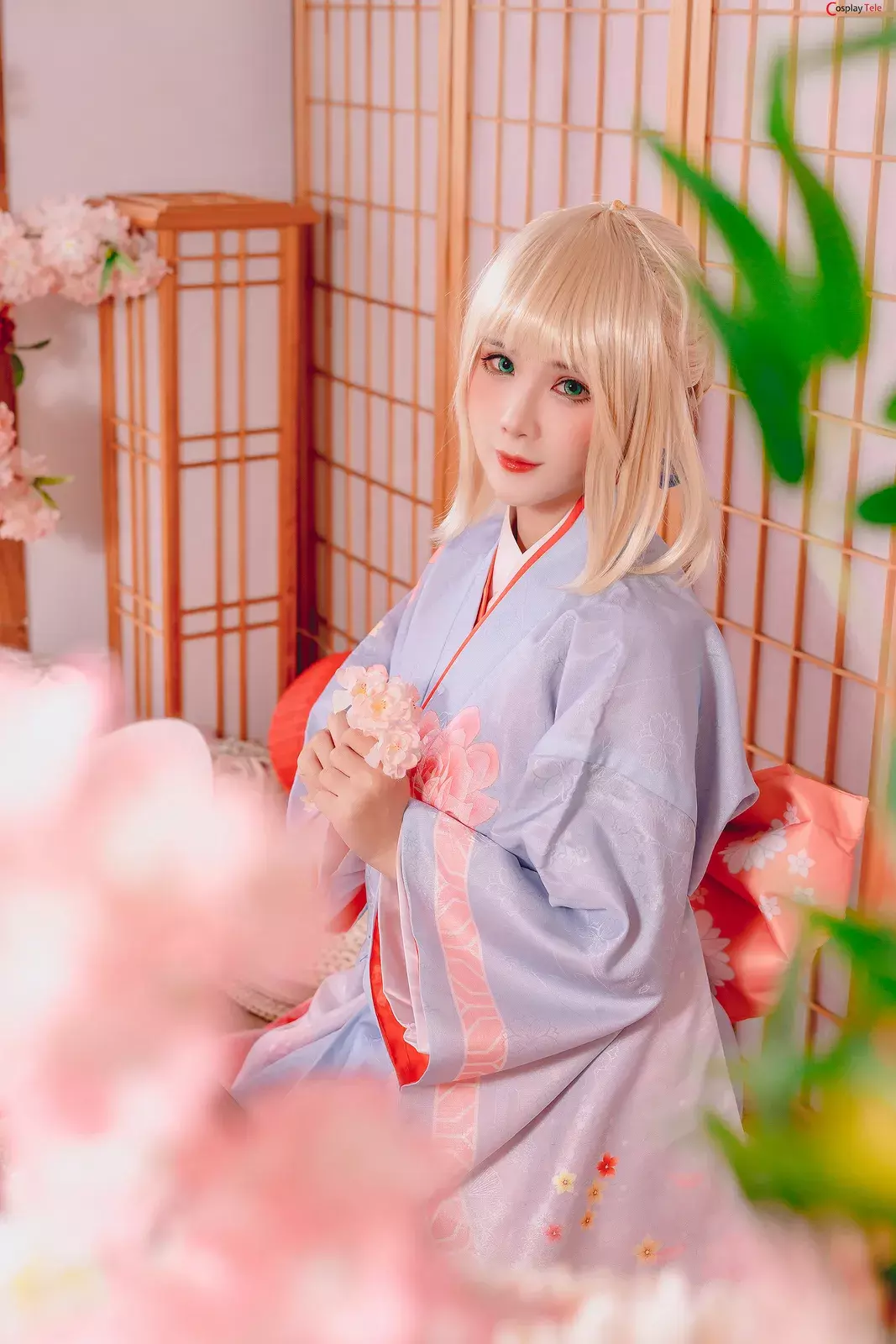 Pyoncos (ピオン) cosplay Saber Kimono – Fate/Grand Order “34 photos and 1 video”