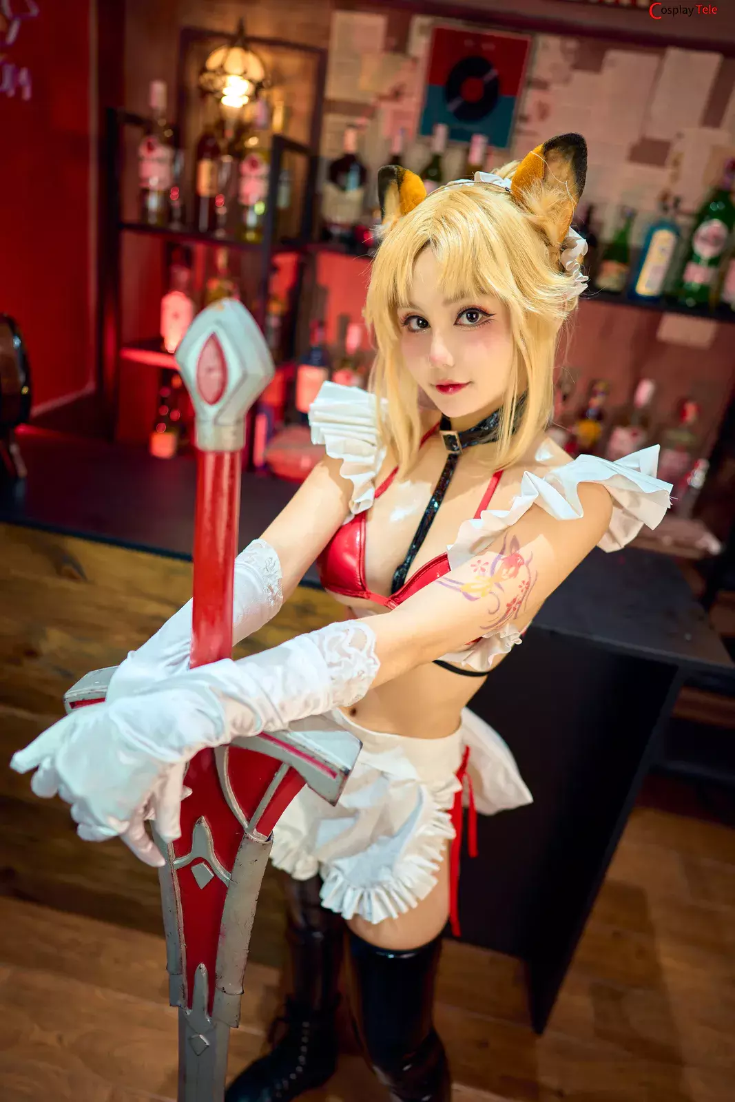 Joyce (Joyce Lin2x) cosplay Mordred Maid – Fate/Grand Order “60 photos”