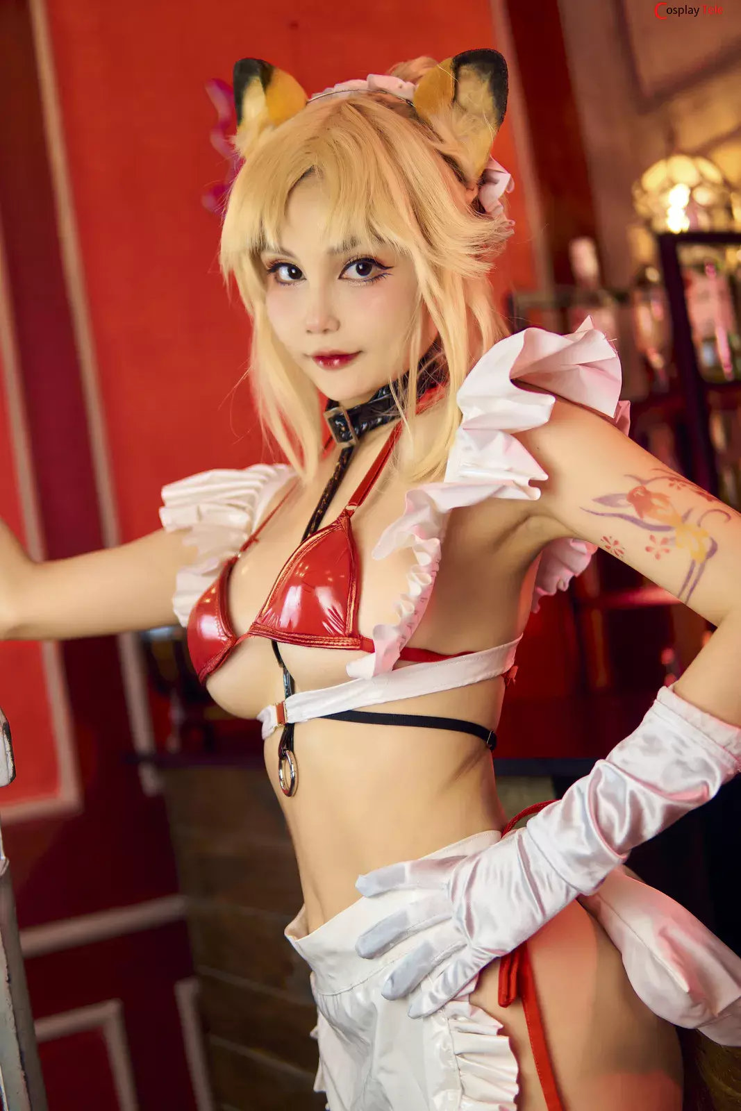 Joyce (Joyce Lin2x) cosplay Mordred Maid – Fate/Grand Order “60 photos”