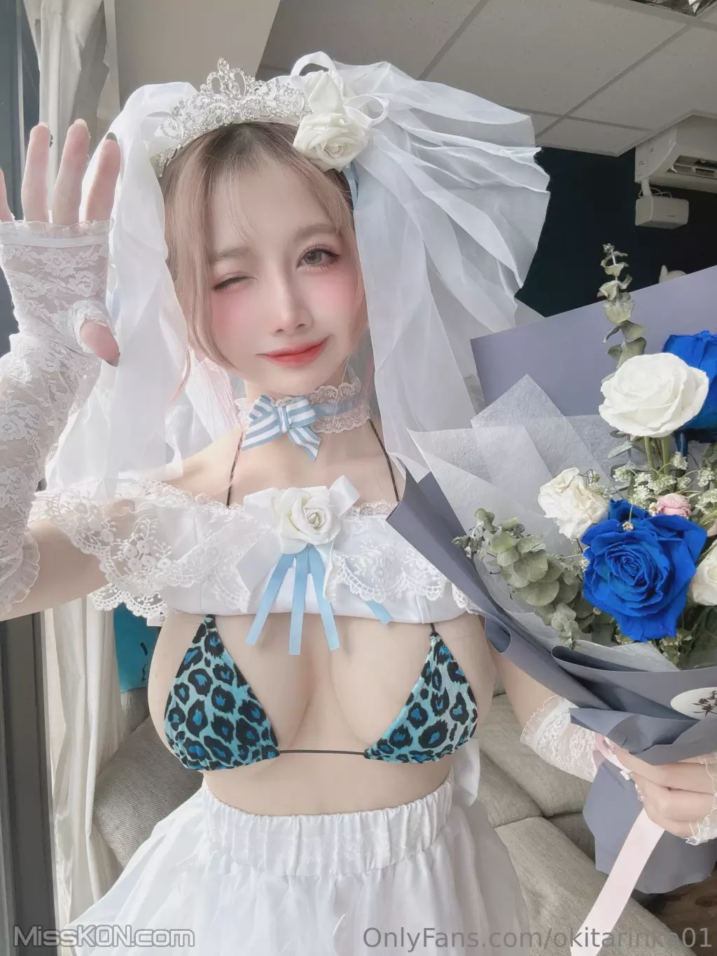 Coser@沖田凜花Rinka: Bride 私訊解鎖 (76 photos + 2 videos)