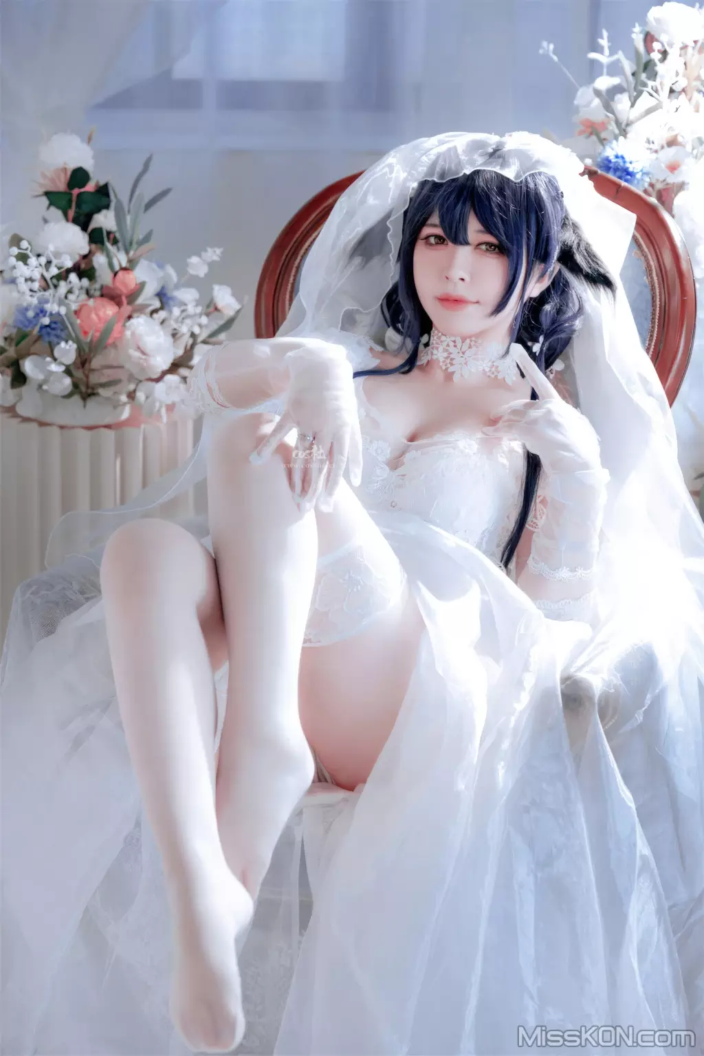 Coser@半半子: 碧蓝航线 吾妻花嫁 (52 photos + 3 videos)