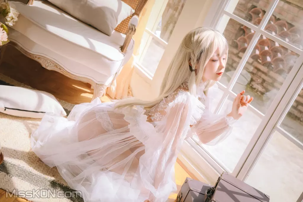 Coser@日奈娇: 白纱衣 (136 photos + 4 videos)