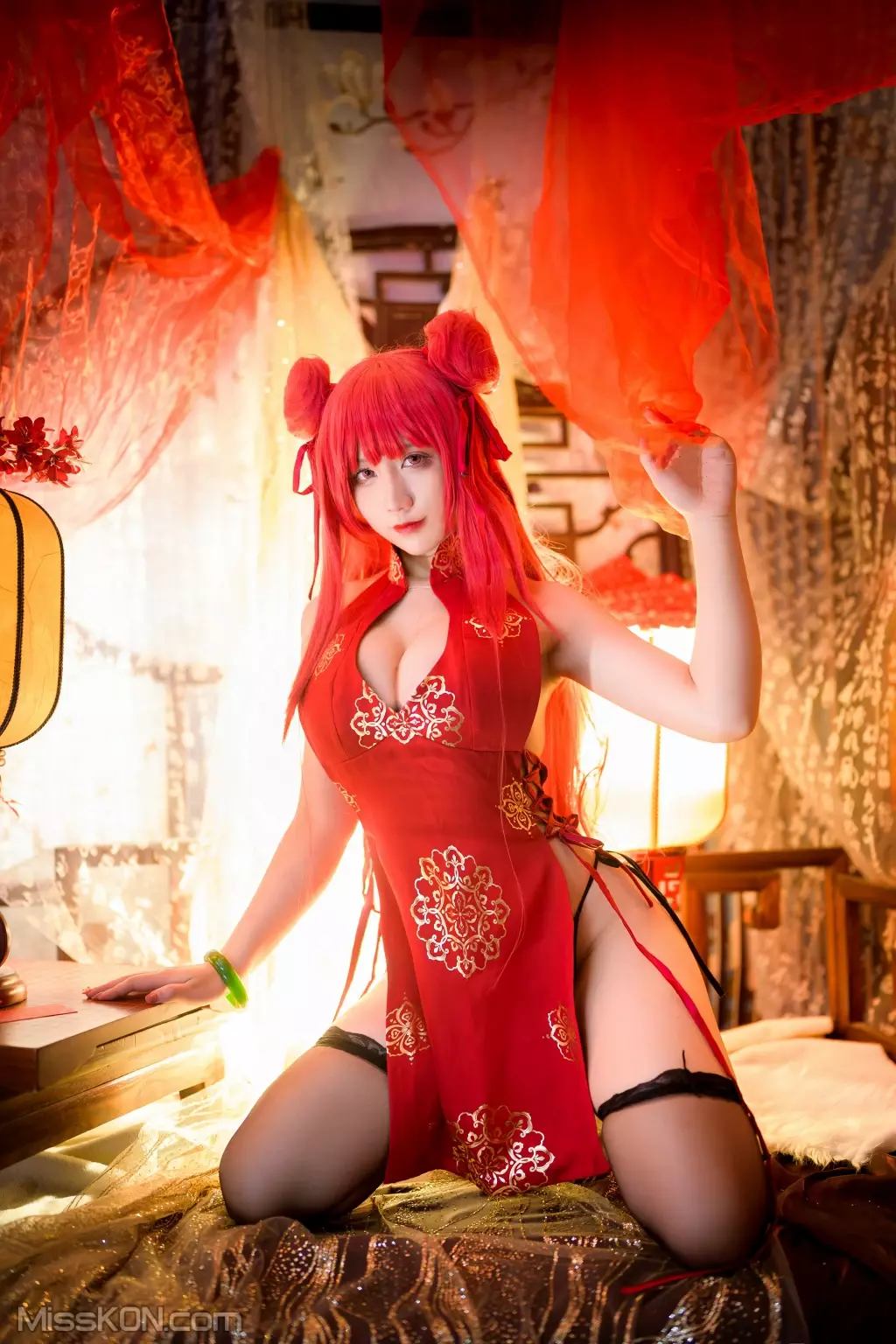 Coser@九曲Jean: 碧蓝航线 加利索新春旗袍 (24 photos)