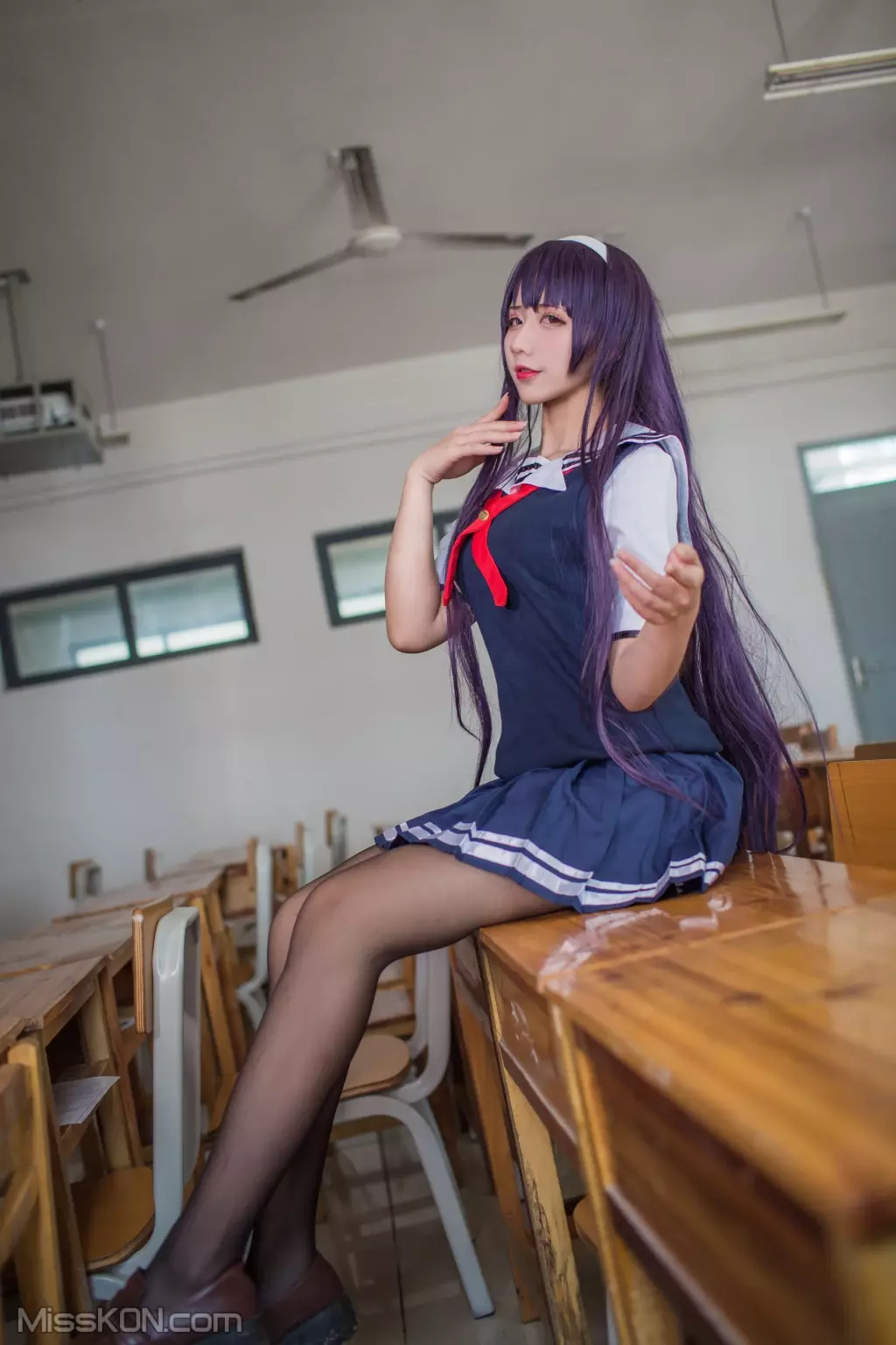 Coser@九曲Jean: 霞之丘诗羽夏季校服 (40 photos)