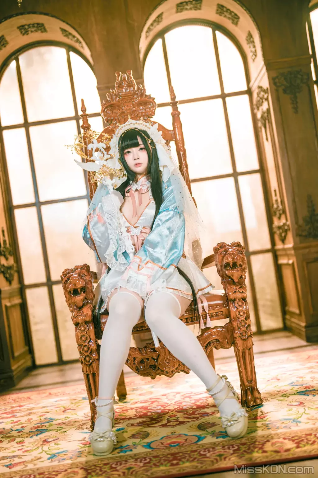 Coser@落落Raku: Lily White (47 photos + 1 video)