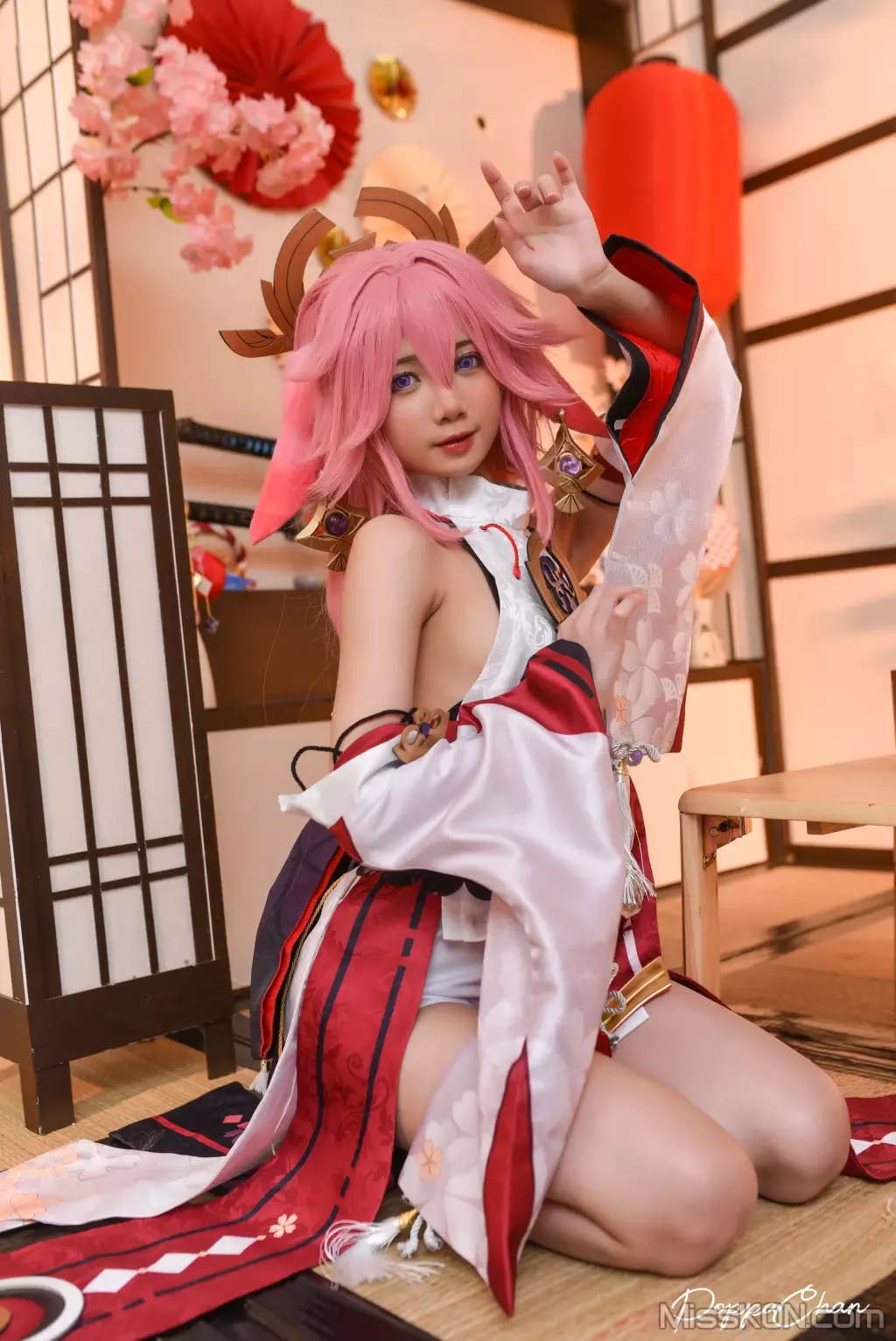 Coser@PoppaChan: Yae Miko (55 photos)