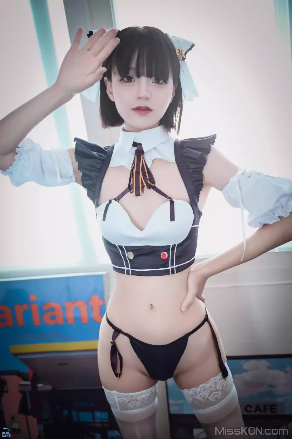 [BLUECAKE] Jeong Jenny (정제니): Maid Cosplay (112 photos)