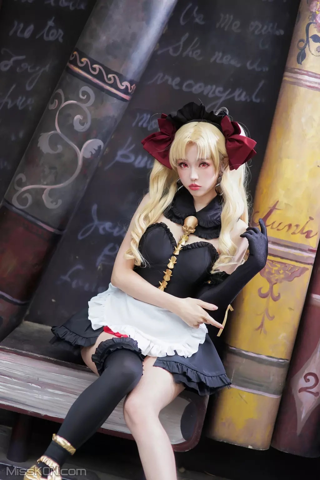 Coser@Ely_eee (ElyEE子): 远坂凛 女仆 (36 photos + 3 videos)