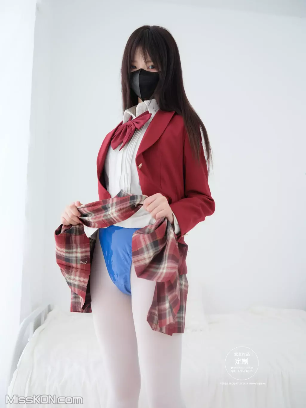 [紧急企划] EX-016 见希w 白丝制服 (49 photos)