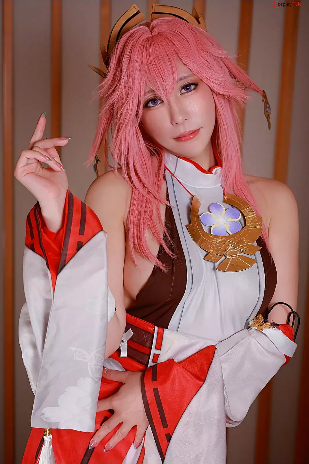 りんごみつき(ringo_mitsuki) cosplay Yae Miko – Genshin Impact “89 photos”