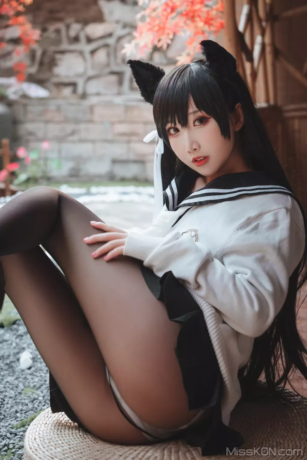 Coser@面饼仙儿 No.104: 爱宕JK2 (47 photos + 1 video)