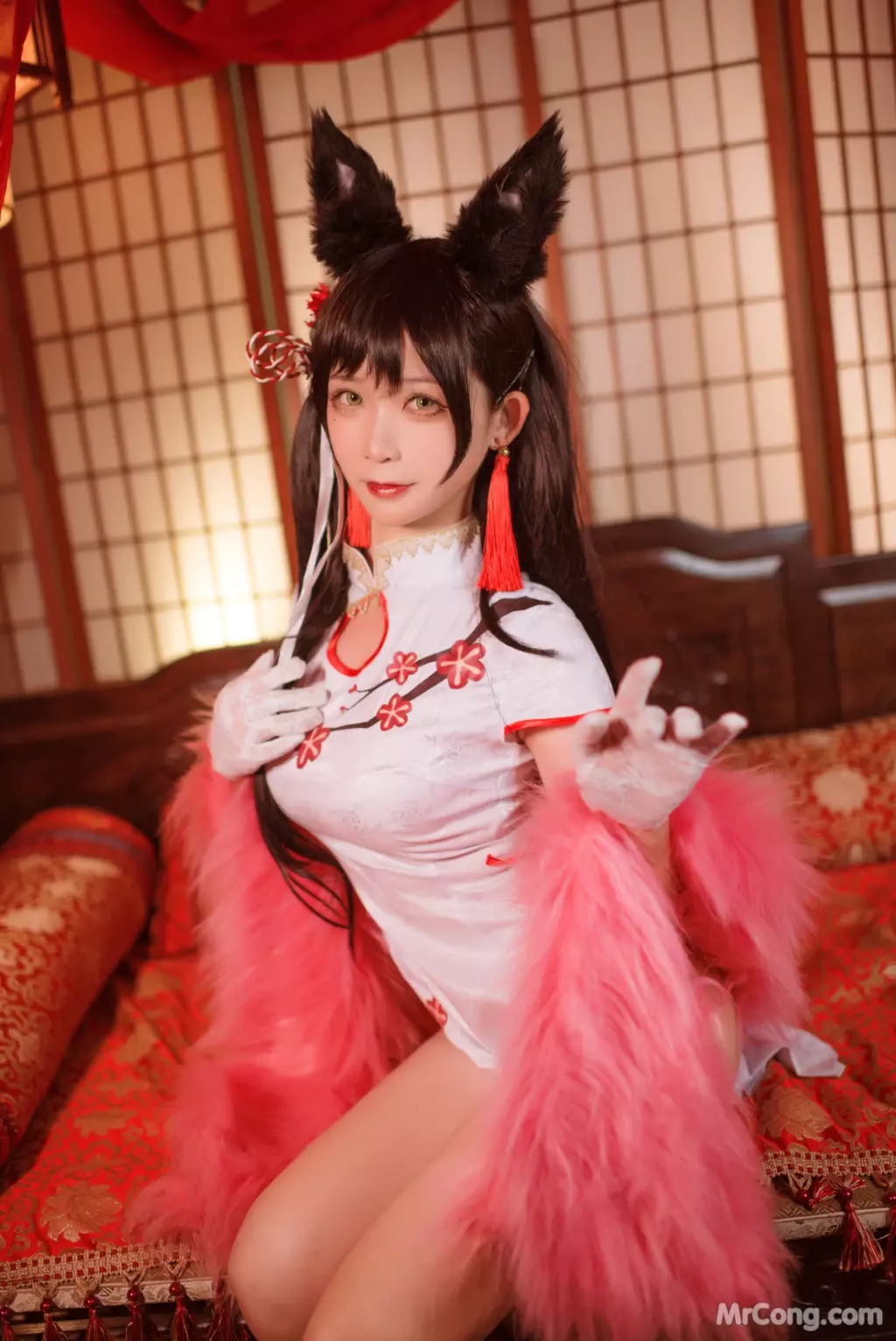 Coser@樱落酱w: 爱宕新春旗袍 (16 photos)