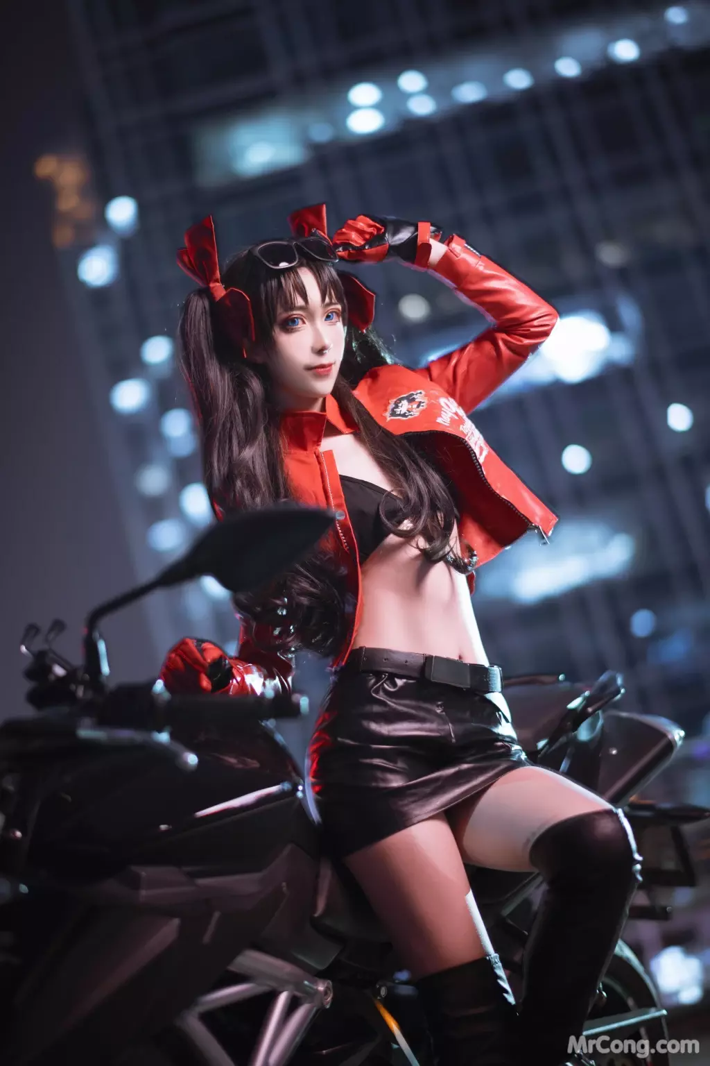 Coser@翎柒菜菜 No.002: 机车凛 (9 photos)