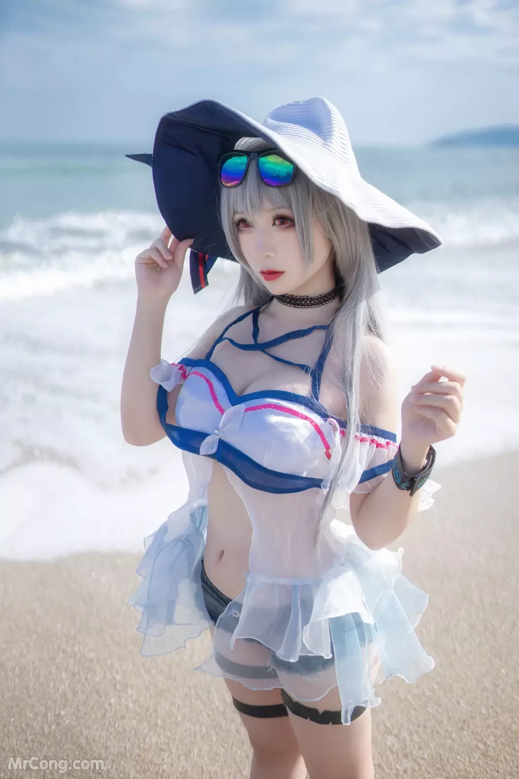 Coser@樱落酱w: 斯卡蒂泳装 (21 photos)