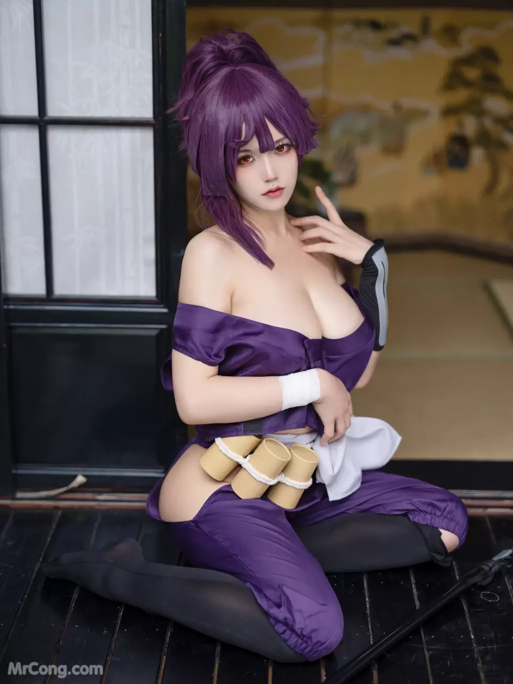 Coser@小仓千代w No.060: Yuzuriha 地狱楽 杠 (26 photos)