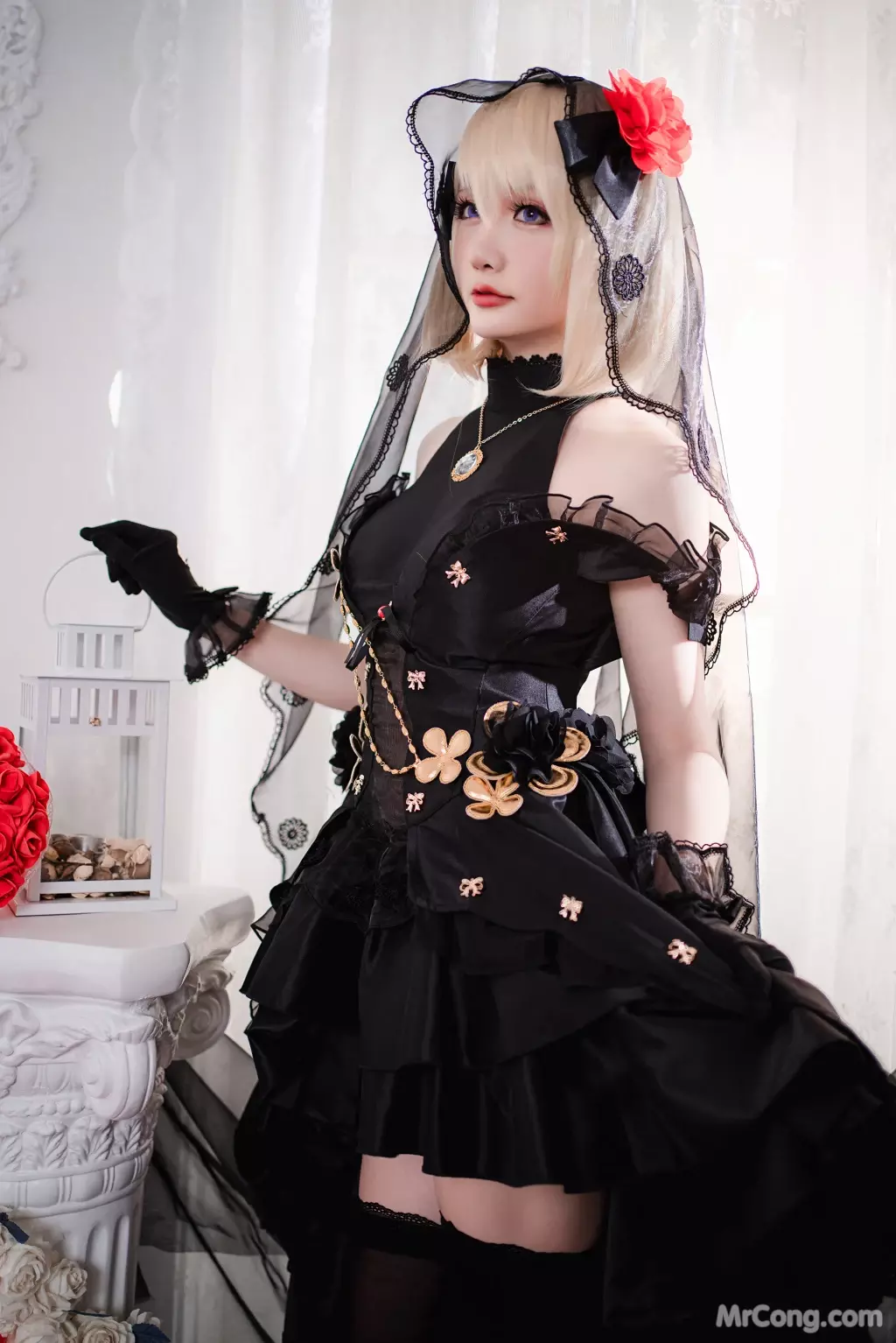 Coser@星之迟迟Hoshilily: 斯卡哈同人&Z23婚纱 (150 photos + 1 video)